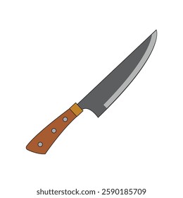 meat knife icon illustration design template