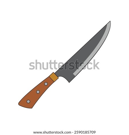 meat knife icon illustration design template