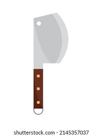 icono de cuchillo de carne aislado