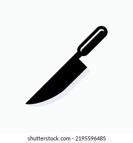 Meat Knife Icon. Kitchenware Symbol - Vector.