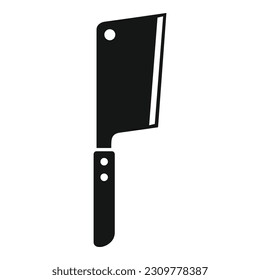 Meat knife icon simple vector. Bbq grill. Food cook
