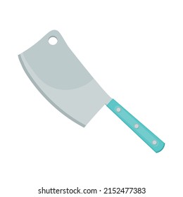 meat knife kitchen utensil icon isolated