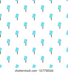 Meat knife pattern. Cartoon illustration of meat knife vector pattern for web