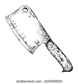 Skizzensymbol für Fleischmesser einzeln