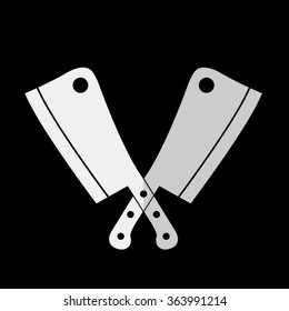 Meat knife -  vector icon
