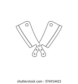 Meat knife  - vector icon