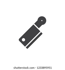 Meat knife vector icon. filled flat sign for mobile concept and web design. Cleaver simple solid icon. Symbol, logo illustration. Pixel perfect vector graphics
