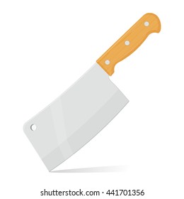 meat knife vector illustration isolated on a white background