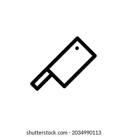 Meat Knife Weapon Vector Icon Logo Symbol for Graphic Design and Web