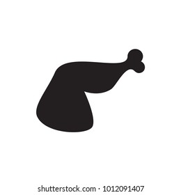 meat leg icon illustration isolated vector sign symbol