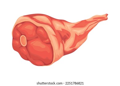 meat leg icon isolated design