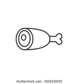 Meat line icon.