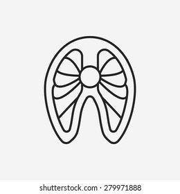 meat line icon