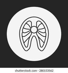 meat line icon
