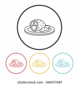meat line icon