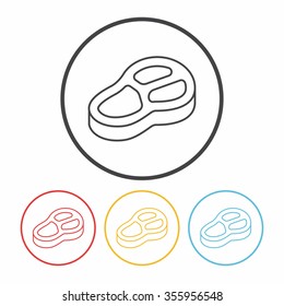 meat line icon