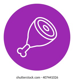 Meat line icon.