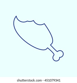 Meat Line icon. Eps-10.