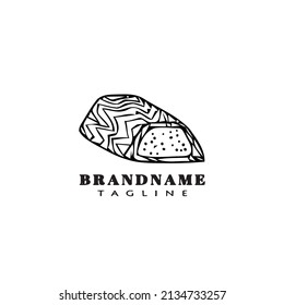 meat logo cartoon icon design template black modern isolated illustration
