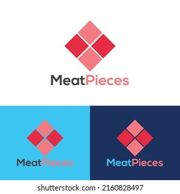 Meat logo design vector template,