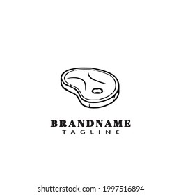 meat logo icon design template modern vector illustration