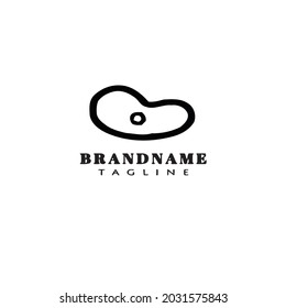 meat logo icon design template modern vector