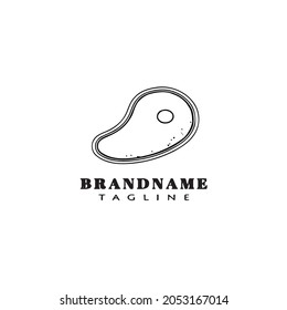 meat logo icon design template modern vector illustration