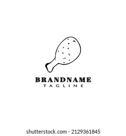 meat logo icon design template black modern isolated vector illustration