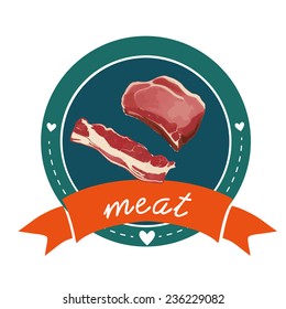 Meat logo,vector illustration