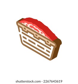 meat lug isometric icon vector. meat lug sign. isolated symbol illustration