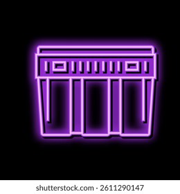 meat lug neon light sign vector. meat lug sign. isolated symbol illustration