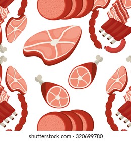 meat menu design, vector illustration eps10 graphic 