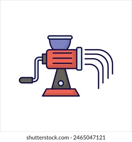 meat mincer icon with white background vector stock illustration