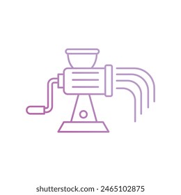 meat mincer icon with white background vector stock illustration