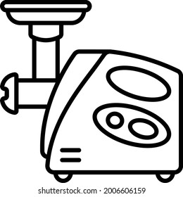 Meat mincer machine Concept Vector Icon Design, Eid al-Adha or Eid-ul-Kabir Symbol, Hajj Sign, Muslims religious Festival Stock illustration