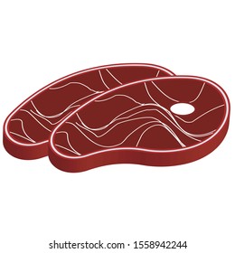 Fleisch-Moderne-Vektorlogo-Design