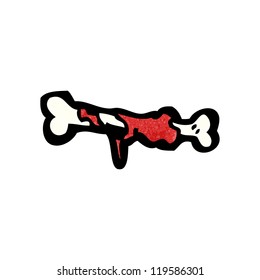 meat on bone cartoon