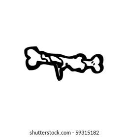 meat on bone cartoon