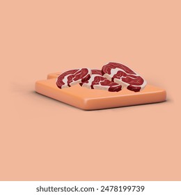 meat on a cutting board