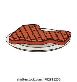 Meat on dish