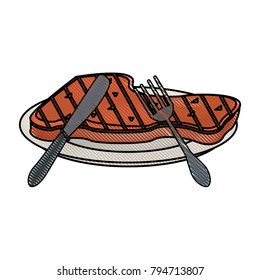 Meat on dish