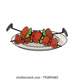 Meat on stick