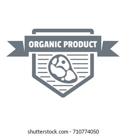 Meat organic product logo. Simple illustration of meat organic product vector logo for web design isolated on white background