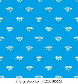 Meat organic product pattern vector seamless blue repeat for any use