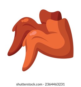 alambres de pollo de productos cárnicos aislados
