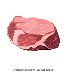 meat product minced illustration isolated