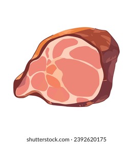 producto de la carne crudo aislado