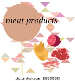 meat products bekon chicken a