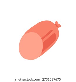 Meat products. Vector icon set of steak, salami, pork, chicken, chorizo, ham, bbq frankfurters sausages, pepperoni. Meat market, butchery menu, shop products, grill bar. Barbecue delicatessen