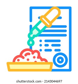 meat quality check color icon vector. meat quality check sign. isolated symbol illustration